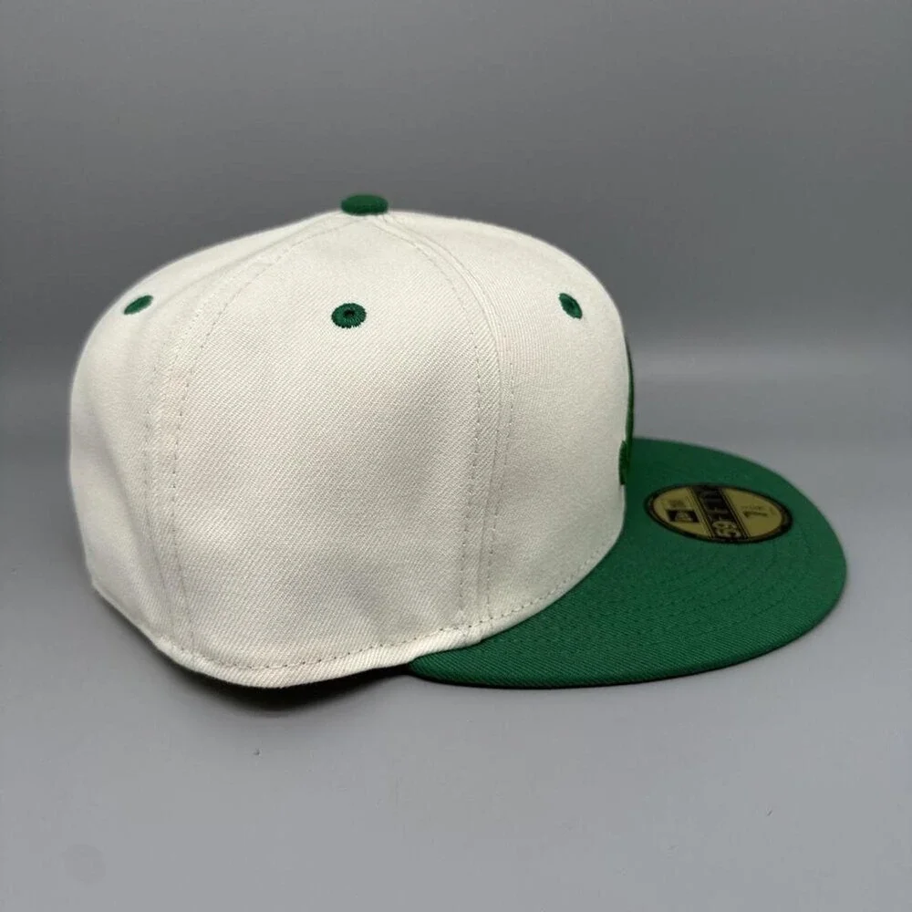 New Era 59FIFTY Fitted Hat Atlanta Braves White/Green Men's 7 1/4 – NWT